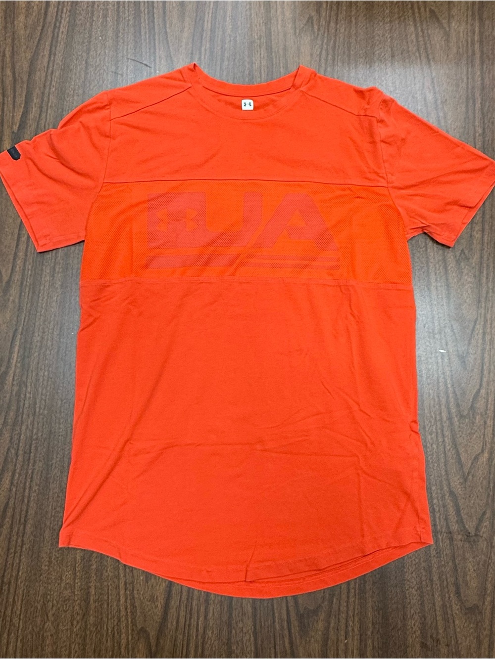 Under Armour Men’s Bright Orange Short Sleeve Athletic T-Shirt Size Small